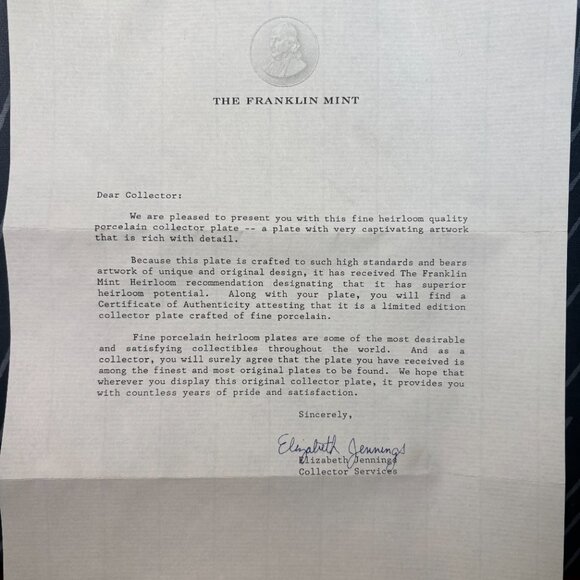 Santa Claws Cat Christmas Collector 8" Plate by Bill Bell from the Franklin Mint - Picture 13 of 15